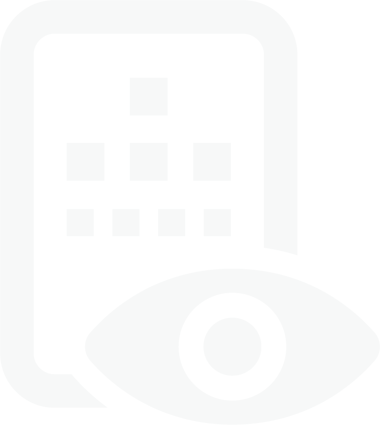 An icon showing a smartphone with a eye placed in the corner